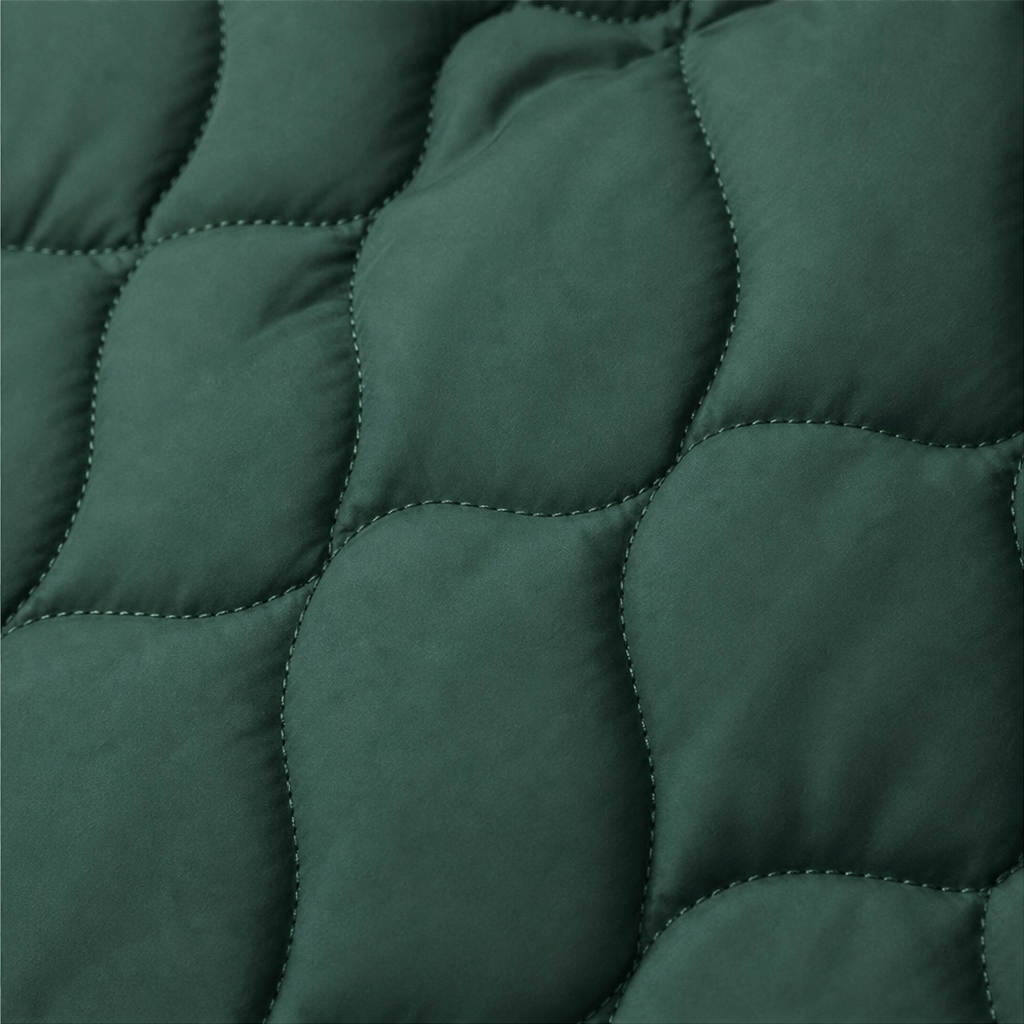 Women's Hooded Spliced Quilted Puffer Jacket with Padded Lining