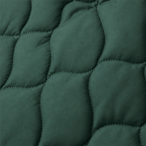 Women's Hooded Spliced Quilted Puffer Jacket with Padded Lining