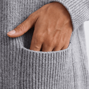 Covena Ribbed Zip-Up Knitted Cardigan with Pockets for Women