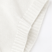 Women's Hooded Knit Jumper with Drawstring and Dropped Shoulders