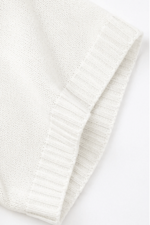Women's Hooded Knit Jumper with Drawstring and Dropped Shoulders