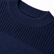 Women's Ribbed Dropped-Shoulder Oversized Knitted Jumper