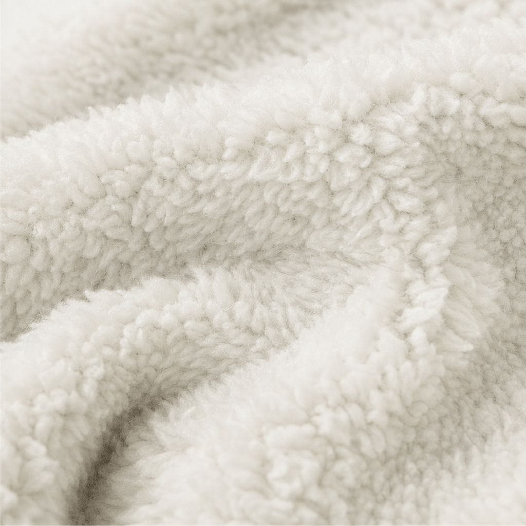 Sherpa-Lined Suede-Finish Lapel Jacket with Mid-Length Tailored Cut