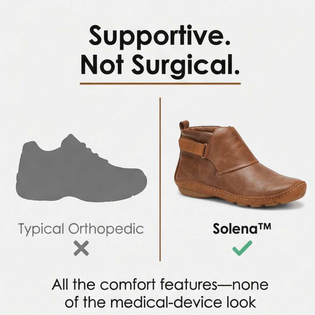 Solena Wide-Fit Adjustable Women's Ankle Boots with Strap for Sensitive Feet