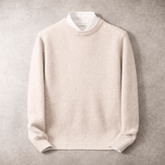 Men's Merino Wool Blend Crewneck Knit Jumper