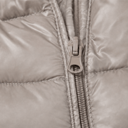 Women's Long Quilted Puffer Coat with Hood in Polyester