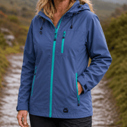 Hooded Waterproof Windproof Rain Coat with Adjustable Cuffs