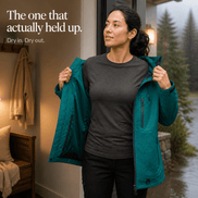 Women's Waterproof Hooded Windbreaker Rain Jacket with Vented Lining