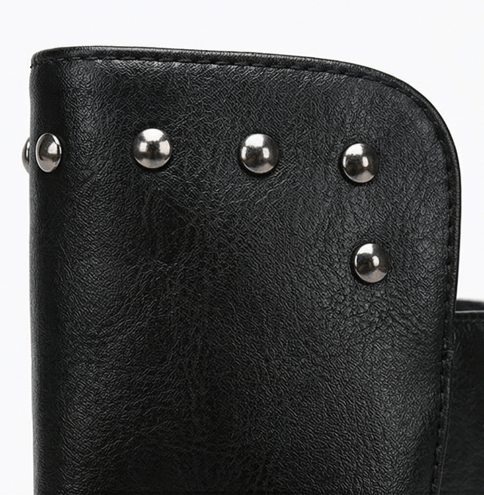 Westlyn Wool-Lined Lace-Up Ankle Boots with Stud Cuff Detail