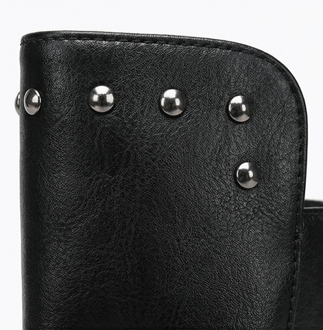 Westlyn Wool-Lined Lace-Up Ankle Boots with Stud Cuff Detail