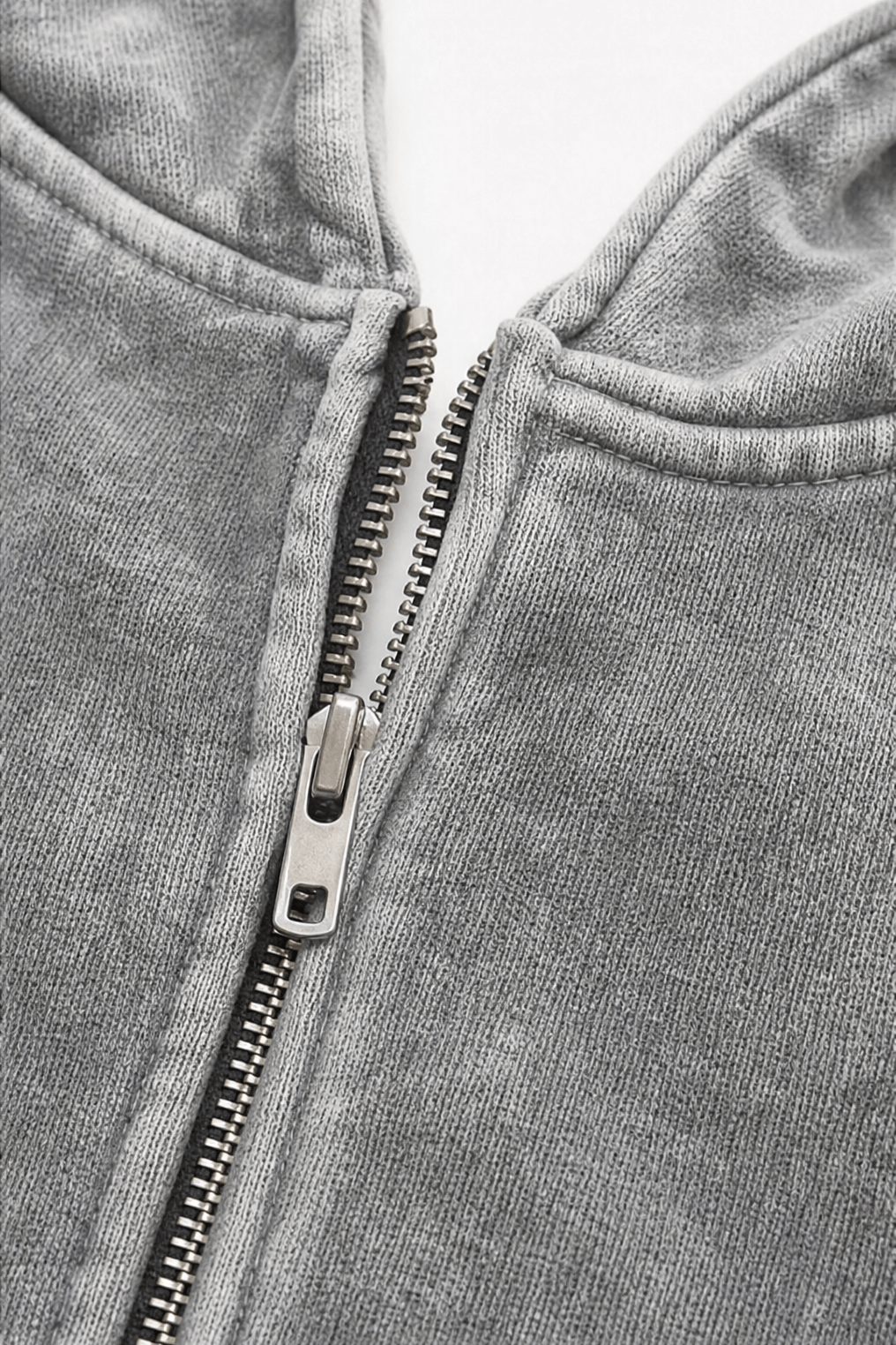 Women's Washed Relaxed Zip-Up Hoodie Jacket with Lined Hood