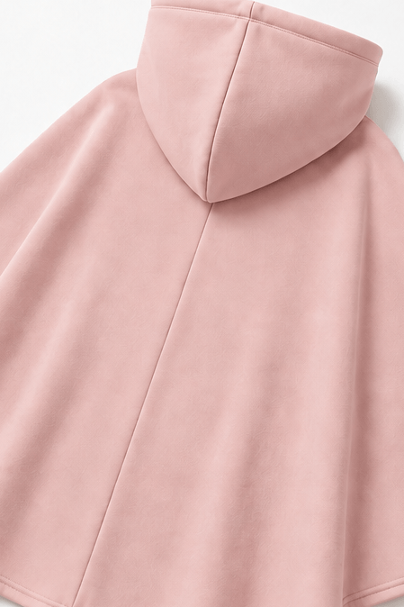 Hooded Cape and Wide-Leg Trouser Loungewear Set for Women