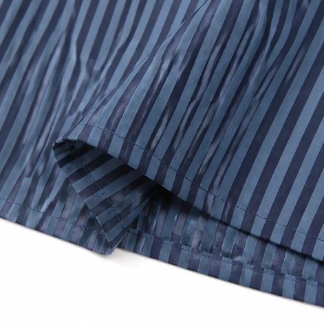 Vestara Striped V-Neck Maxi Dress with Pockets and Long Sleeves