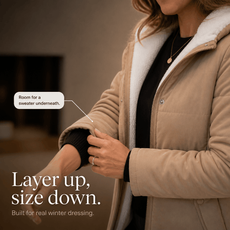 Coldbourne Sherpa-Lined Hooded Quilted Puffer Jacket for Women