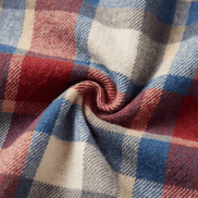 Weslyn Plaid Hooded Shacket with Denim Trim