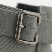 Women's Buckle Strap Ankle Boots with Chunky Lug Sole