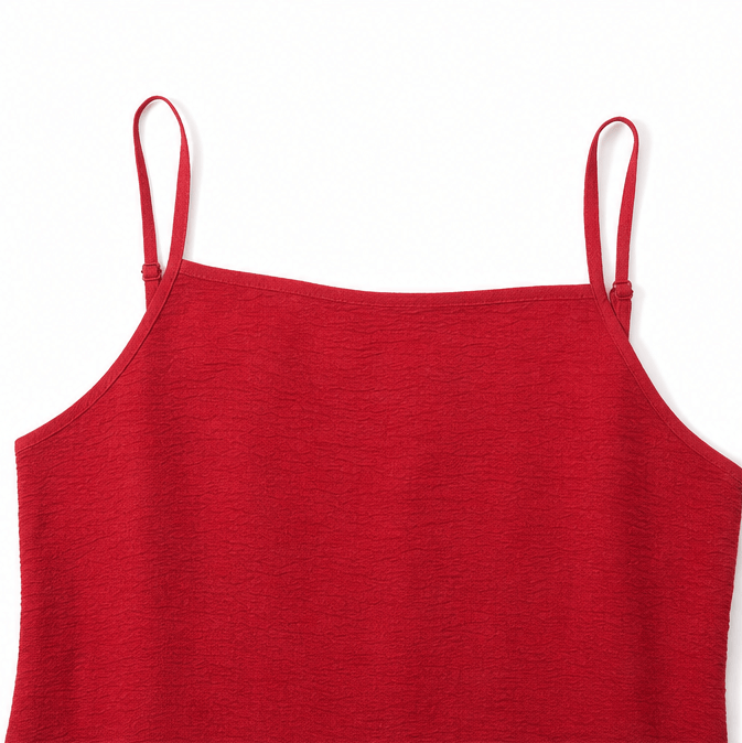 Women's Linen-Look Maxi Slip Dress with Adjustable Straps