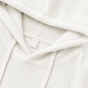 Women's Hooded Knit Jumper with Drawstring and Dropped Shoulders