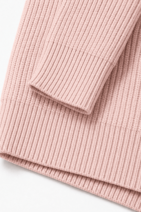Women's Ribbed Zip-Up Hooded Cardigan with Drawstring Hood