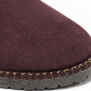 Coziva Cable-Knit Cuffed Mid-Calf Suede Boots for Women