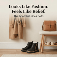 Strida Cushioned Platform Ankle Boots with Side Zip for Women