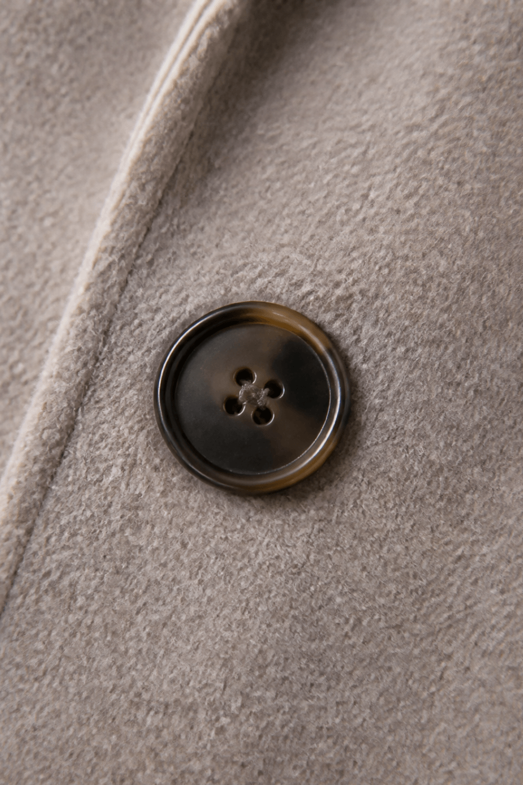 Cable-Knit Sleeve Double-Breasted Longline Coat for Women
