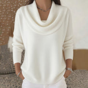 Vânia Cowl-Neck Ribbed Women's Knitted Jumper