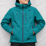 Women's Waterproof Hooded Windbreaker Rain Jacket with Vented Lining