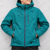 Women's Waterproof Hooded Windbreaker Rain Jacket with Vented Lining