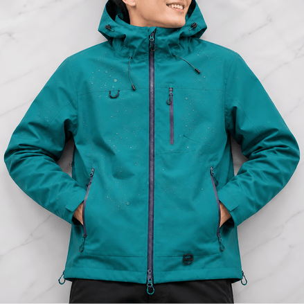 Women's Waterproof Hooded Windbreaker Rain Jacket with Vented Lining
