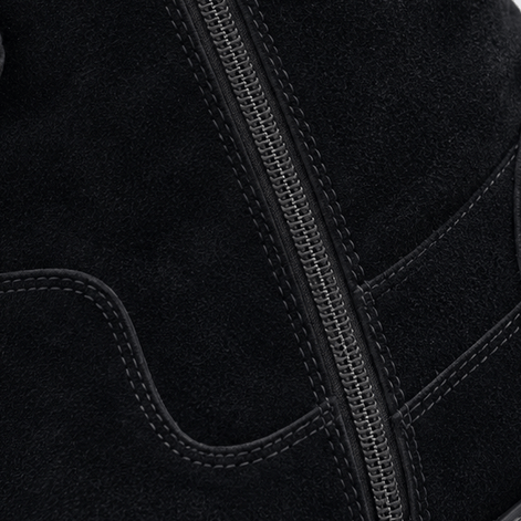 Calvera Fleece-Lined Suede Mid-Calf Winter Boots with Side Zip for Women