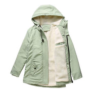 Heide Sherpa-Lined Hooded Quilted Winter Coat with Drawstring