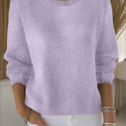 Lorie Relaxed-Fit Women's Knitted Jumper with Ribbed Trim