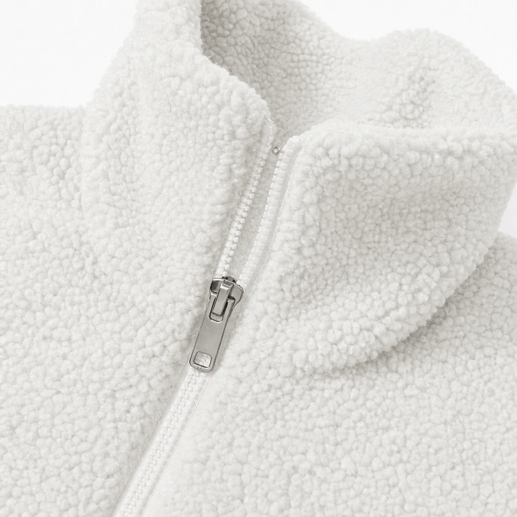 Women's Longline Half-Zip Sherpa Fleece Pullover with Pockets