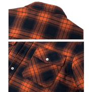 Men's Sherpa-Lined Plaid Flannel Shirt Jacket with Button Pockets