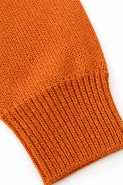 Women's Ribbed Hooded Knit Jumper with Drawstring