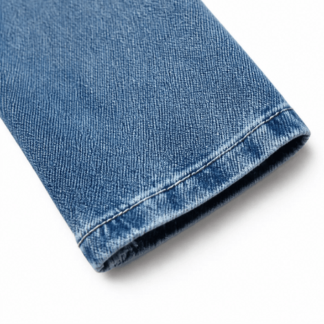 Ruffle-Trim Open-Front Denim Jacket for Women