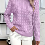 Ravae Cable-Knit Crew Neck Jumper for Women