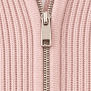 Women's Ribbed Zip-Up Hooded Cardigan with Drawstring Hood