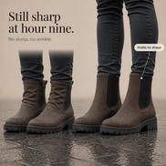 Wide-Fit Chelsea Boots with Stretch Side Panels for Women