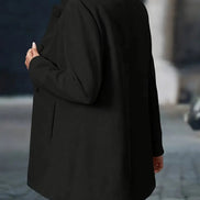Sofia Women's Button-Front Winter Coat with Stand Collar